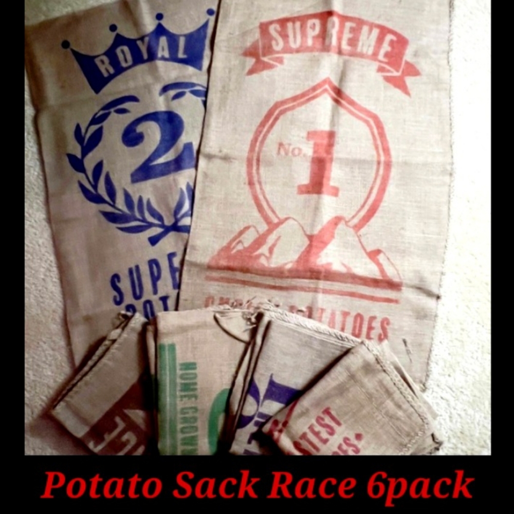 Potato Sack Race Bag Game 6/pack